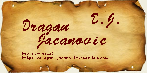 Dragan Jacanović vizit kartica